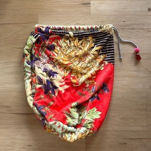 Johnny Was OZ Cozy blanket bag - bright floral pattern